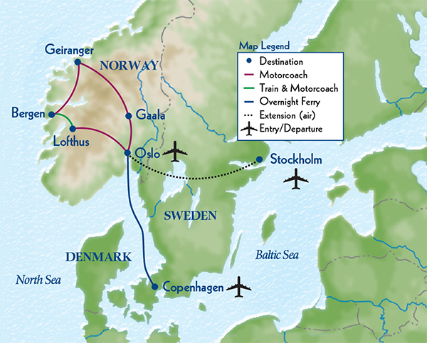 Norwegian Splendor Map